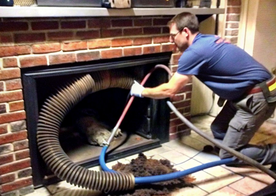 Rooftop chimney repair in Plantersville, TX