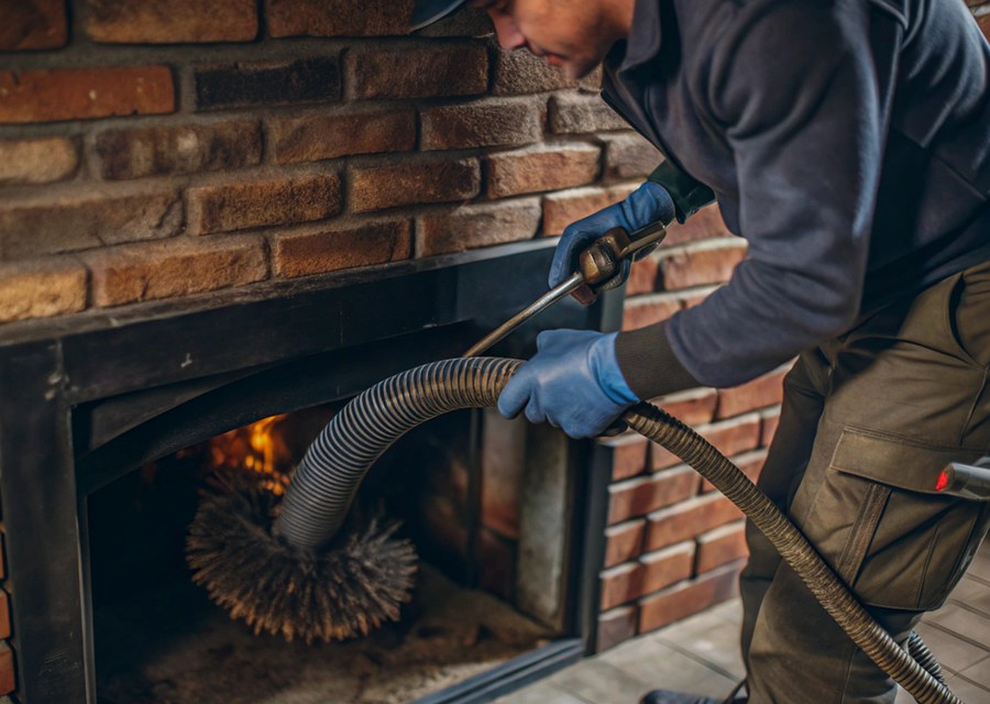 Rooftop chimney repair in Foxborough, MA