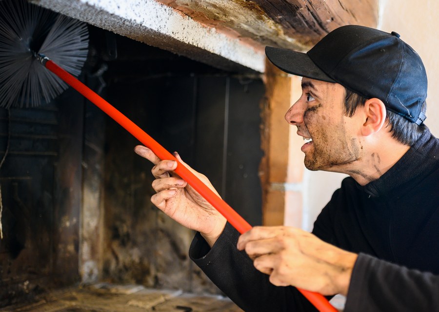Rooftop chimney repair in Hickory Creek, TX