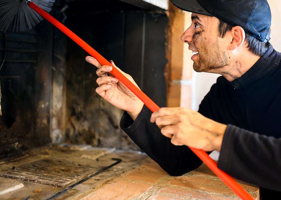 Rooftop chimney repair in Oxford, MA