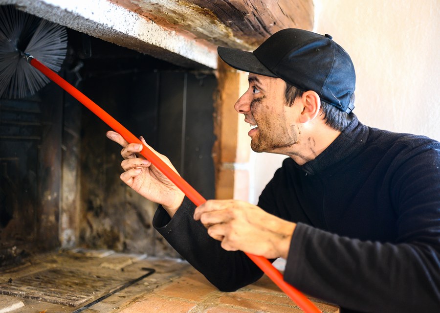 Rooftop chimney repair in Conroe, TX