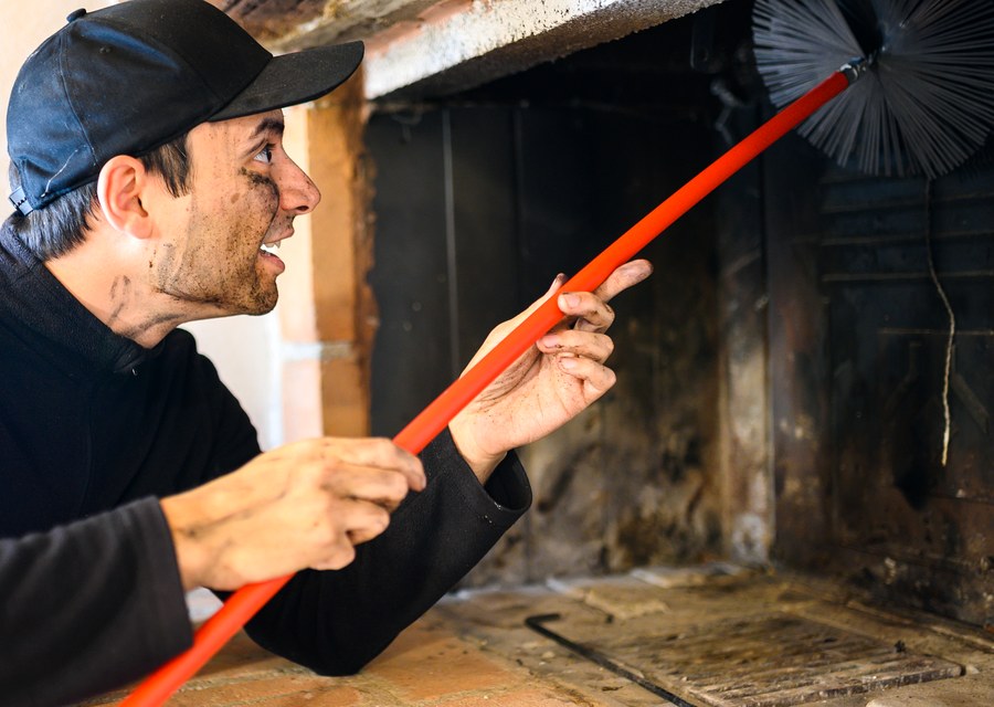 Rooftop chimney repair in Dublin, PA
