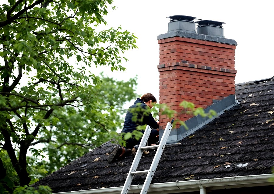Rooftop chimney repair in Anahuac, TX