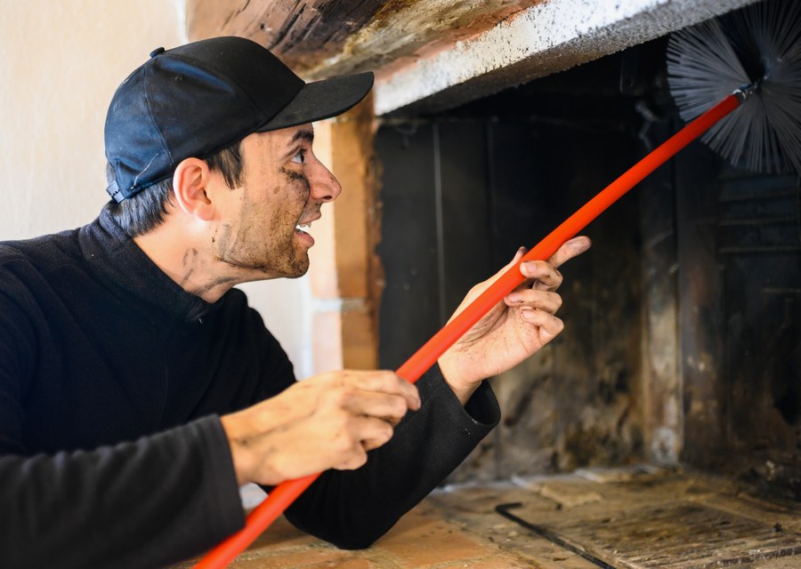 Rooftop chimney repair in Springtown, TX