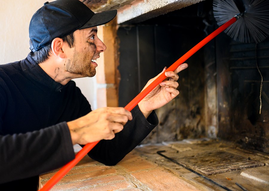 Rooftop chimney repair in Bandera, TX