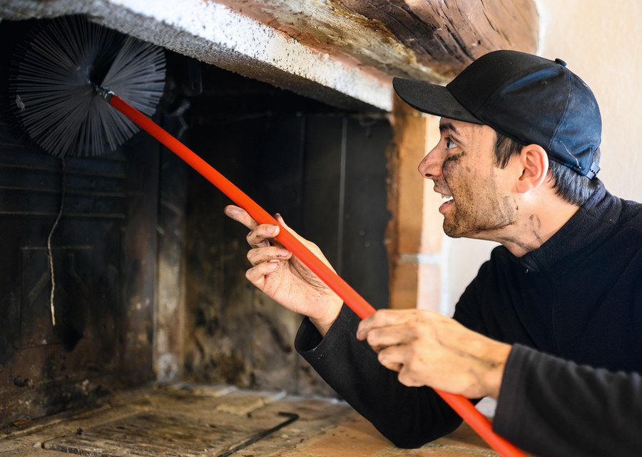 Rooftop chimney repair in Stockdale, TX