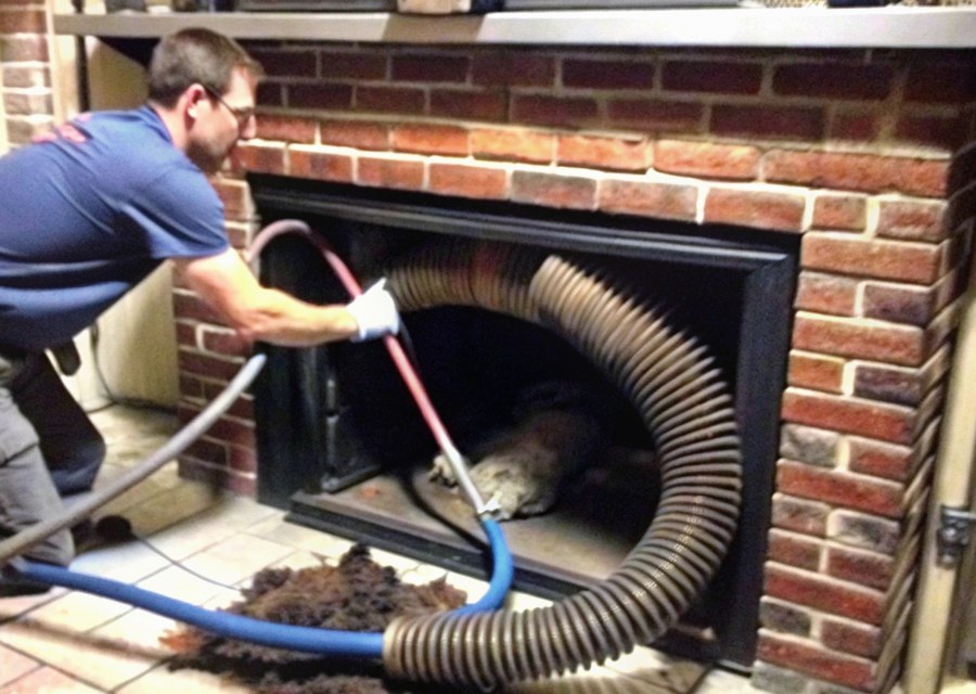 Rooftop chimney repair in Angleton, TX