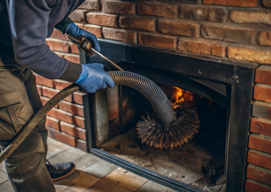 Rooftop chimney repair in Boling, TX