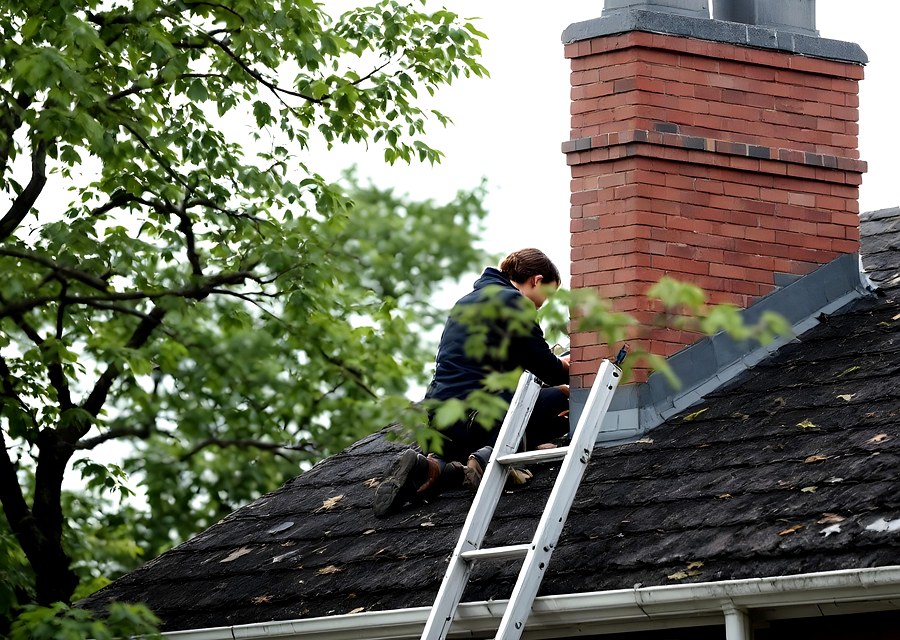 Rooftop chimney repair in Leominster, MA
