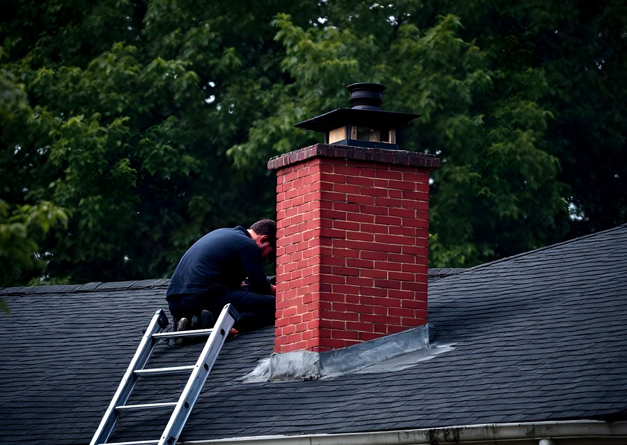 Rooftop chimney repair in Missouri City, TX