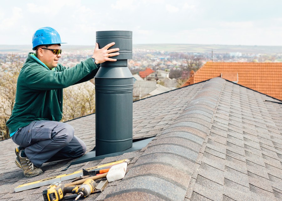 Rooftop chimney repair in Seagoville, TX