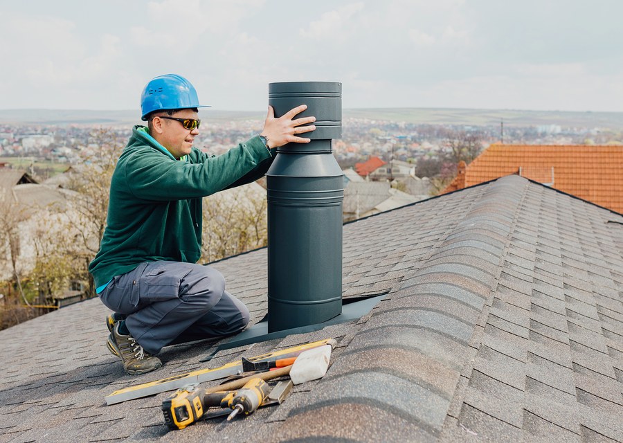 Rooftop chimney repair in Deer Park, TX