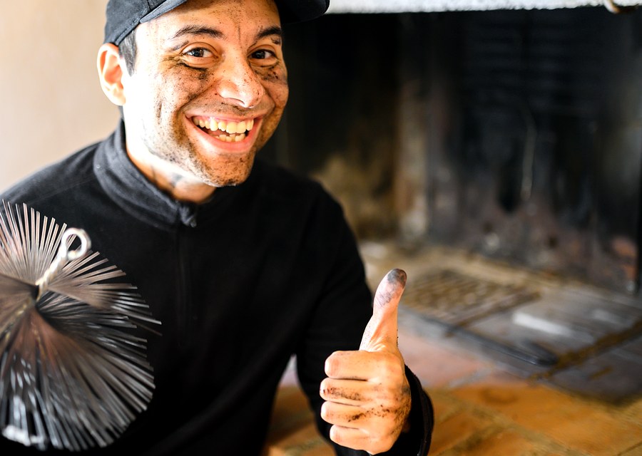 Rooftop chimney repair in Pinehurst, TX