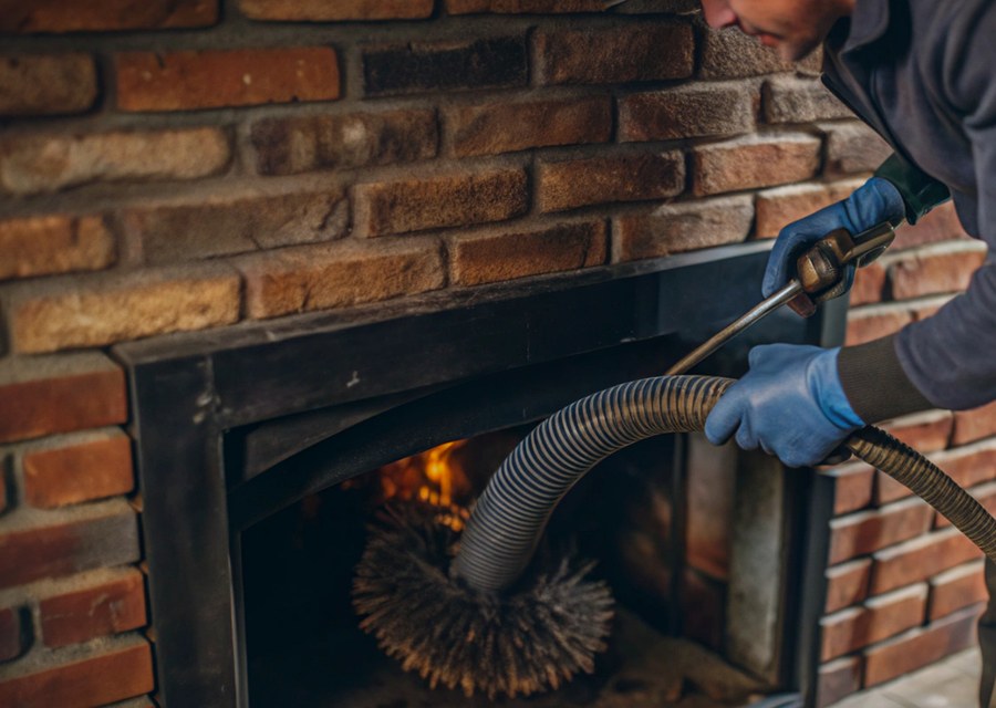 Rooftop chimney repair in Sheffield, MA