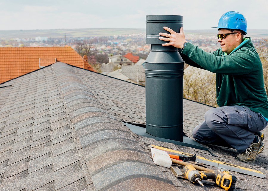 Rooftop chimney repair in South Houston, TX