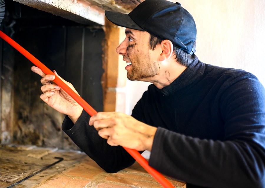 Rooftop chimney repair in Giddings, TX