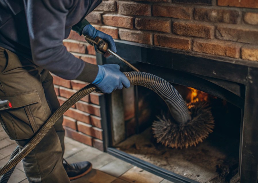 Rooftop chimney repair in Weatherford, TX
