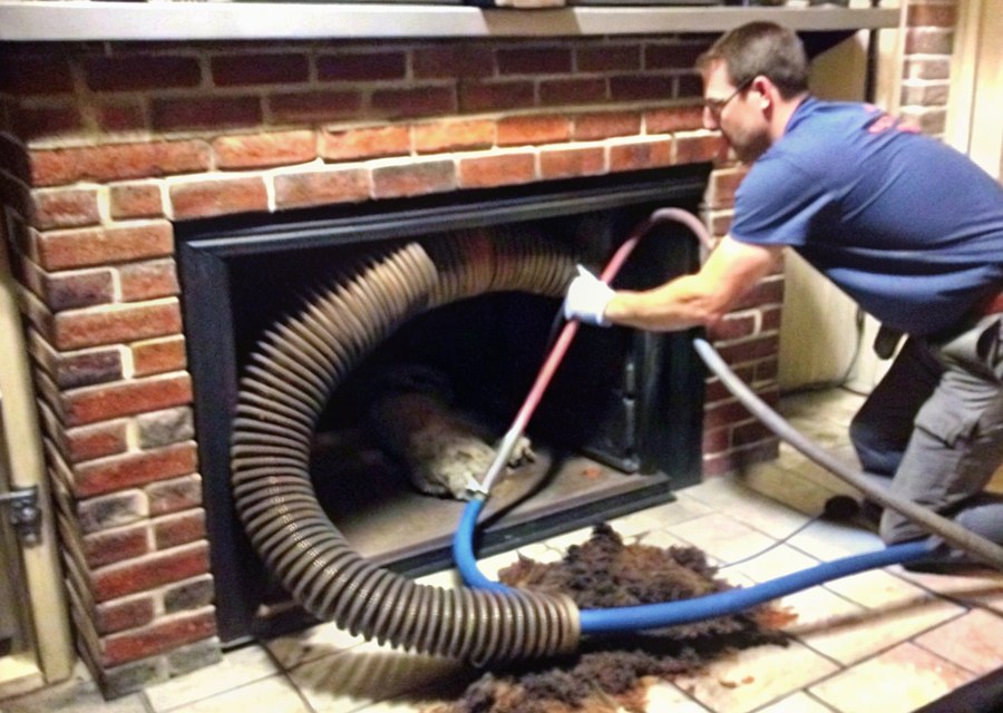 Rooftop chimney repair in Rice, TX