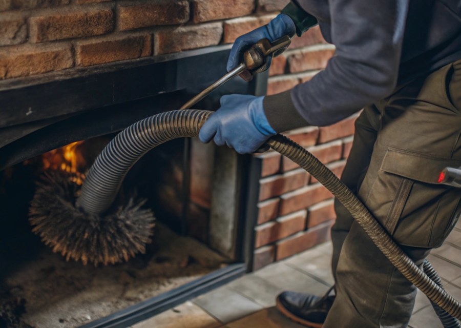 Rooftop chimney repair in Wilmington, MA