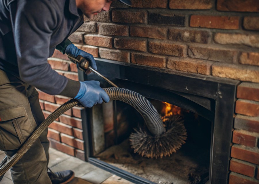Rooftop chimney repair in Ennis, TX
