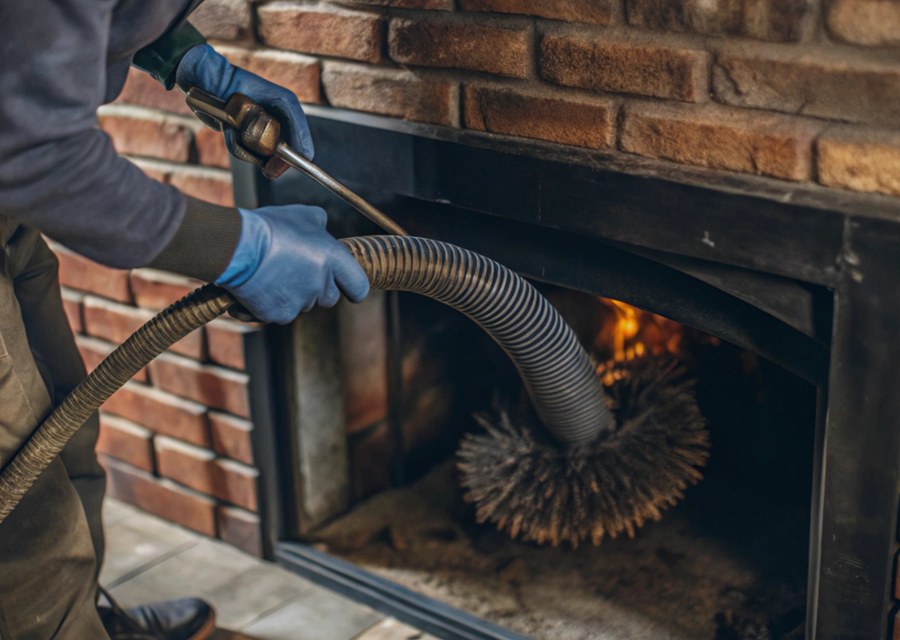 Rooftop chimney repair in Houston, TX