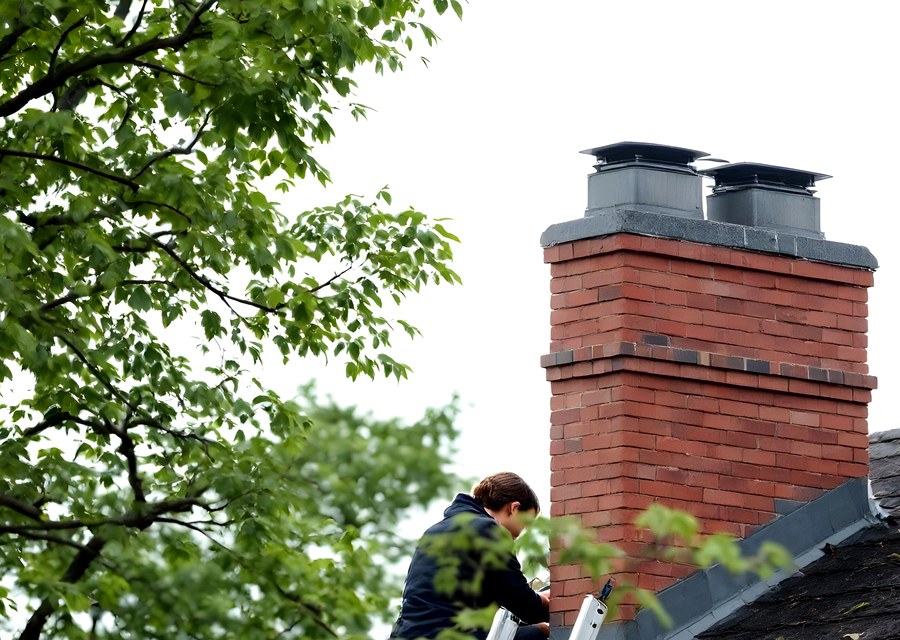 Rooftop chimney repair in Joshua, TX