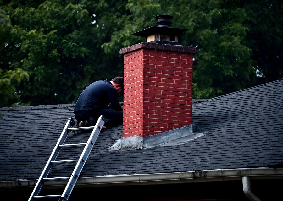 Rooftop chimney repair in Palmer, TX