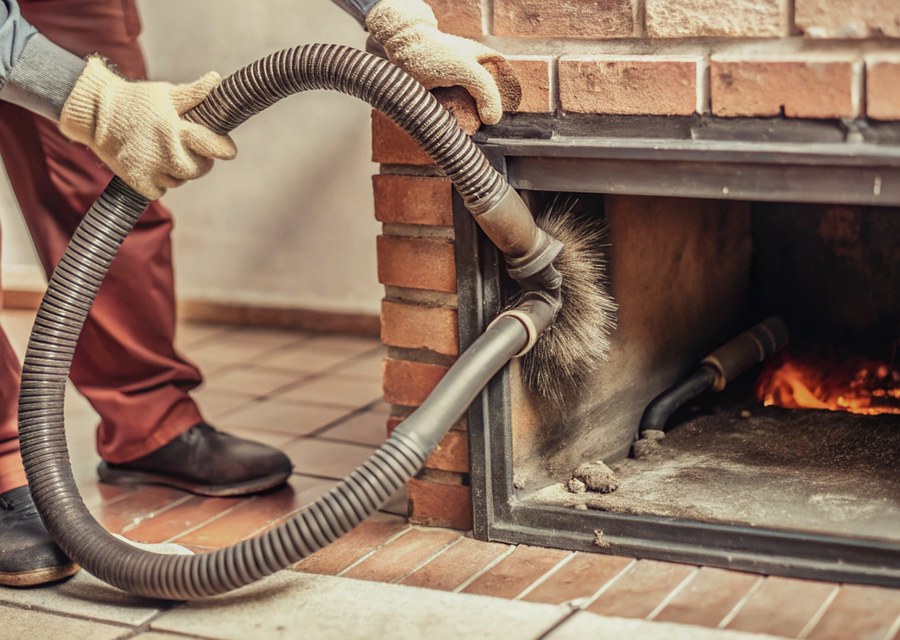 Rooftop chimney repair in Buckingham, PA
