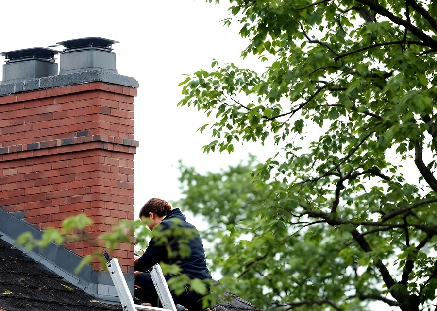 Rooftop chimney repair in Wayland, MA
