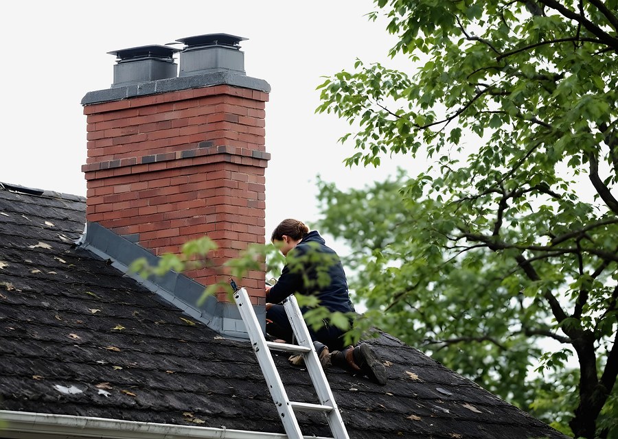 Rooftop chimney repair in Burnet, TX
