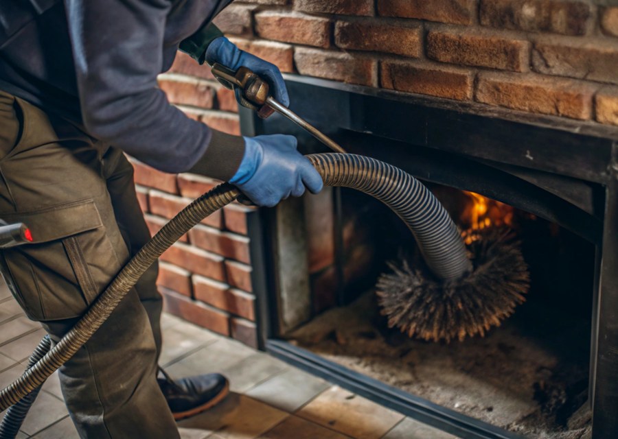 Rooftop chimney repair in Dedham, MA