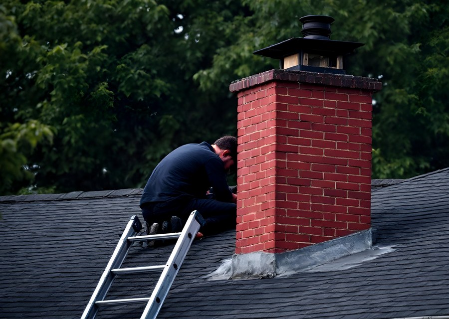 Rooftop chimney repair in Alvin, TX