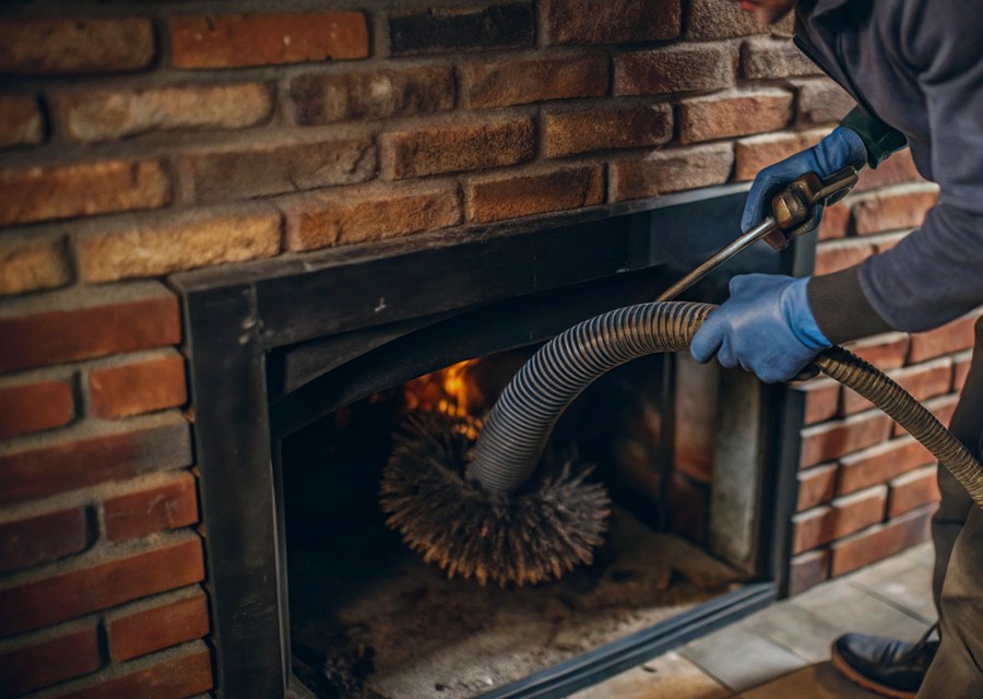 Rooftop chimney repair in Cross Roads, TX