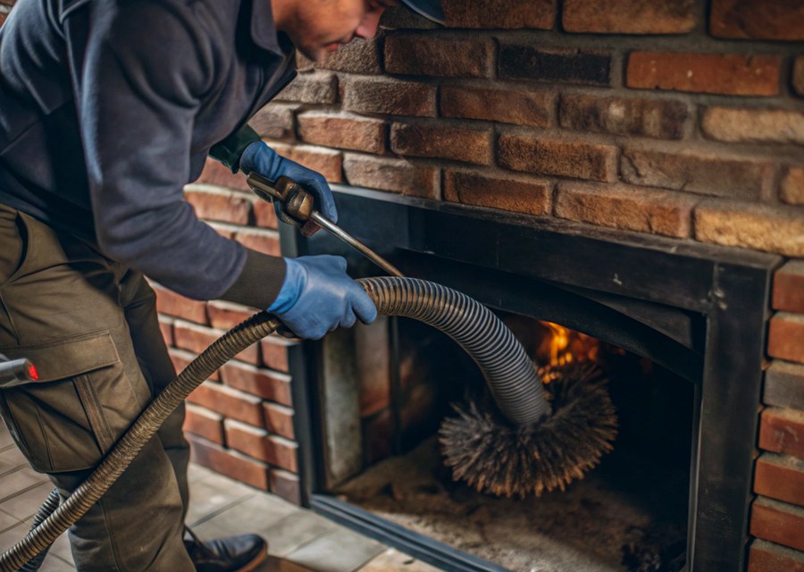 Rooftop chimney repair in Lancaster, TX