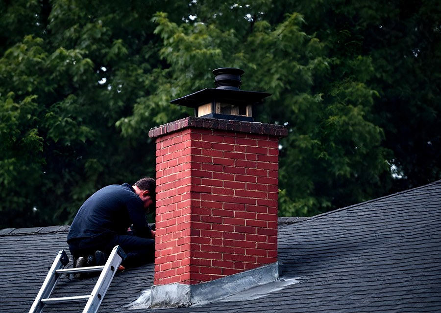 Rooftop chimney repair in Bensalem, PA