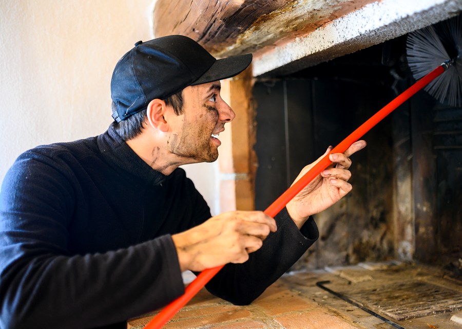 Rooftop chimney repair in Townsend, MA