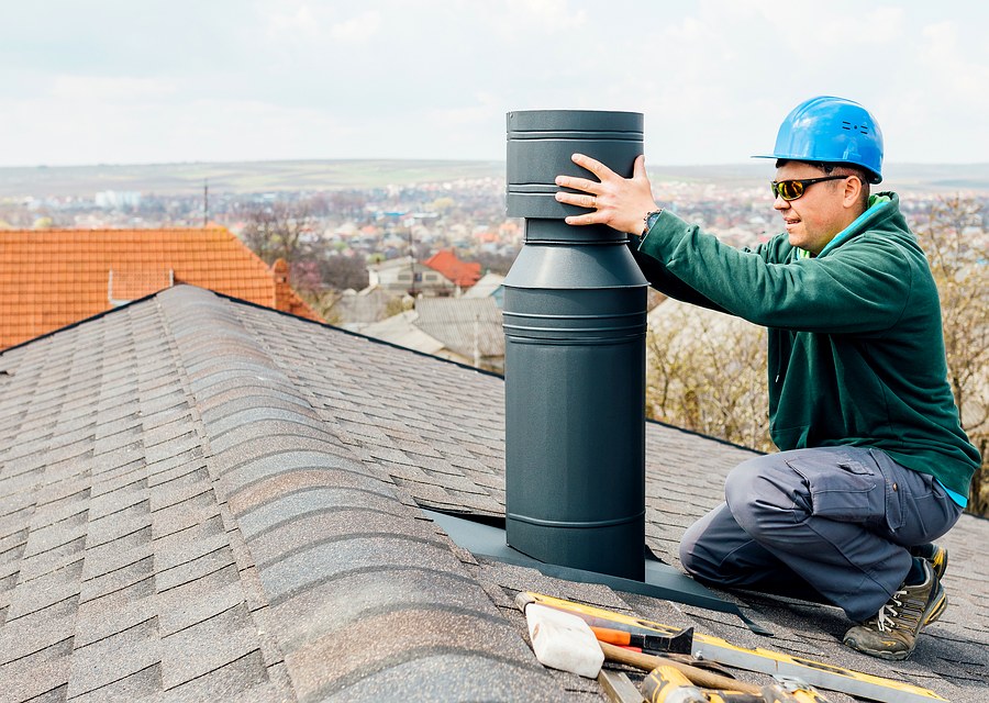 Rooftop chimney repair in Decatur, TX