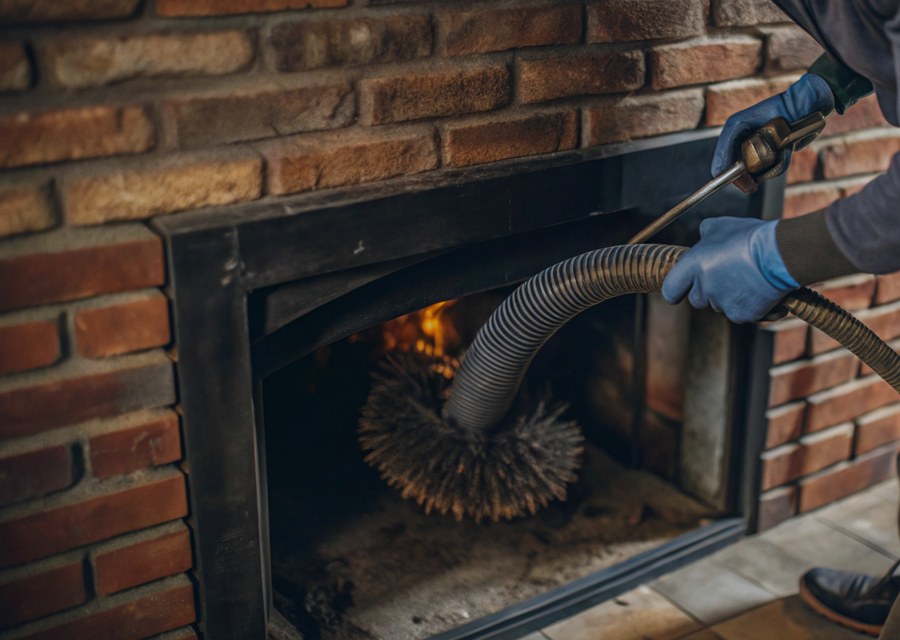 Rooftop chimney repair in Salisbury, MA