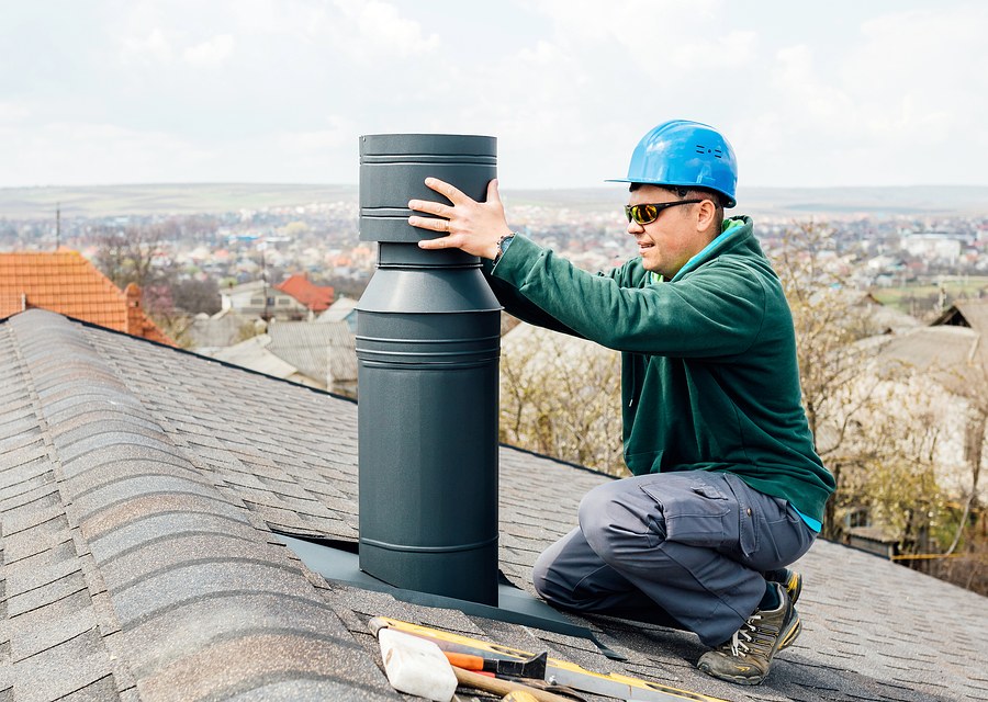 Rooftop chimney repair in Great Barrington, MA