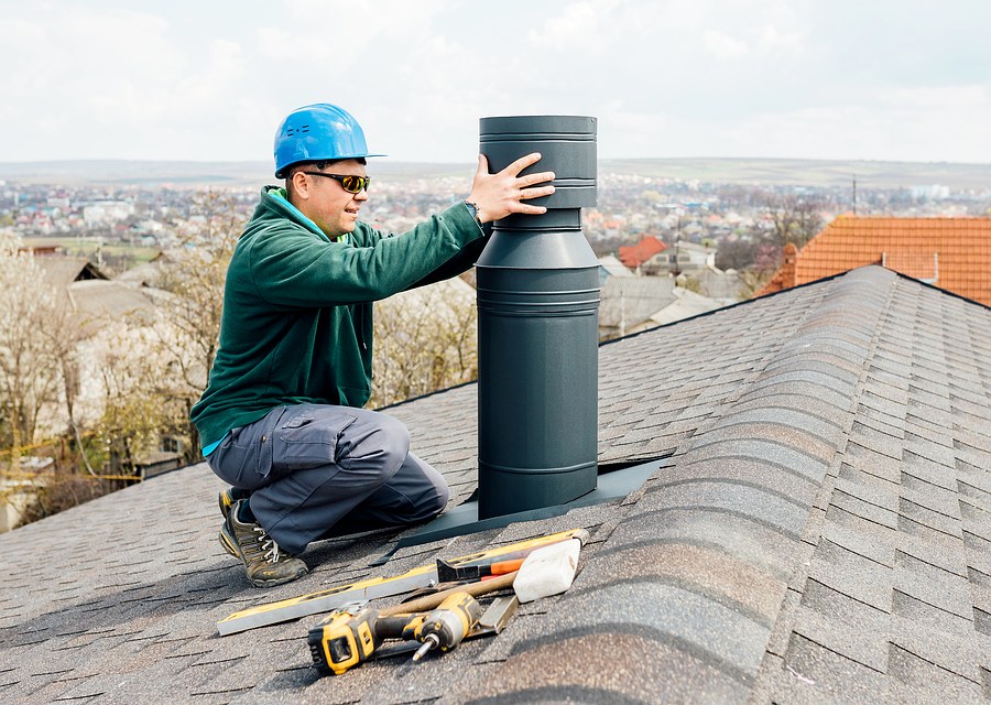 Rooftop chimney repair in Hutchins, TX