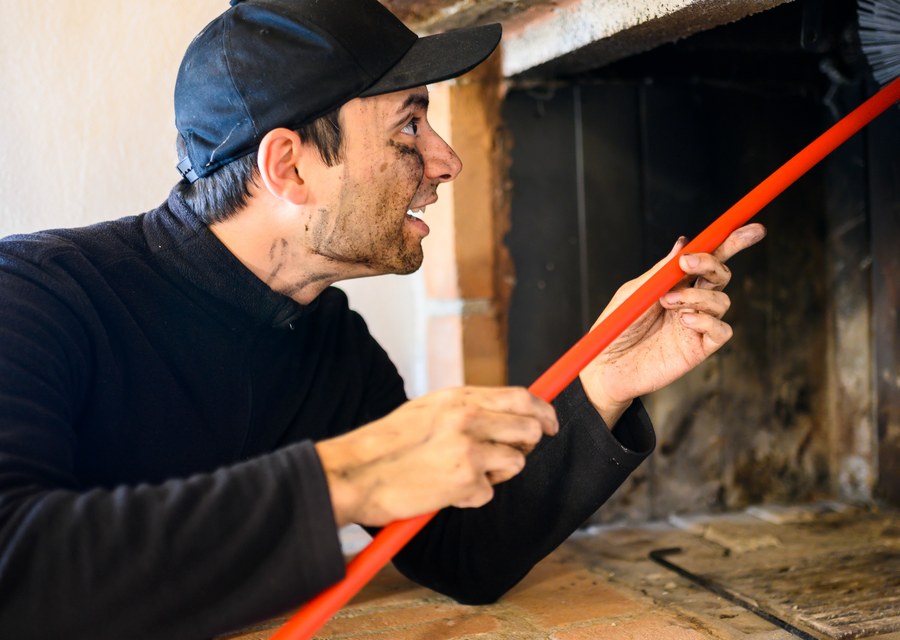 Rooftop chimney repair in Humble, TX