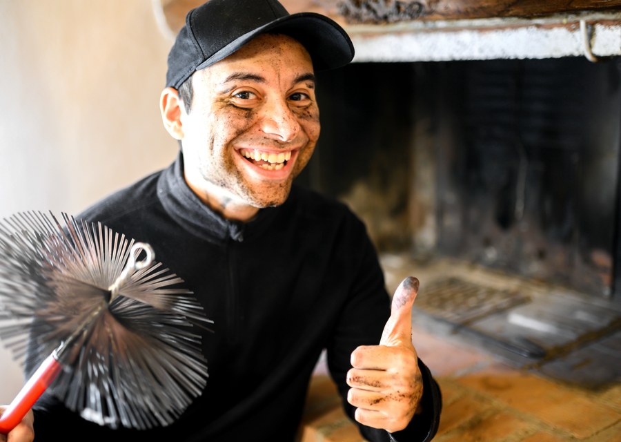Rooftop chimney repair in Liberty Hill, TX