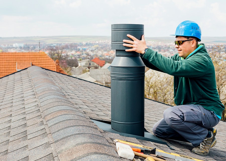 Rooftop chimney repair in La Vernia, TX