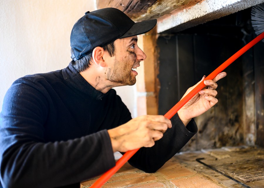 Rooftop chimney repair in Bristol, PA