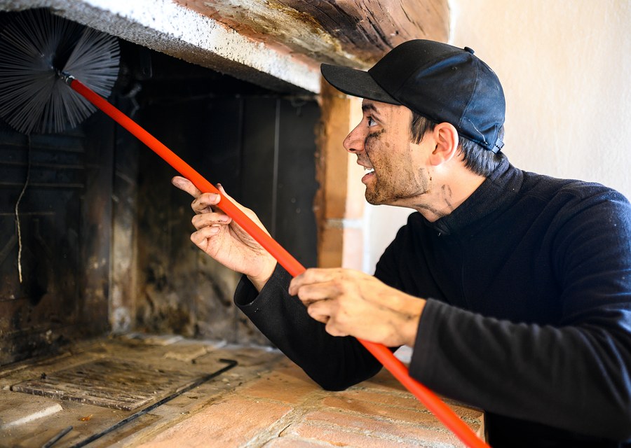 Rooftop chimney repair in Russell, MA