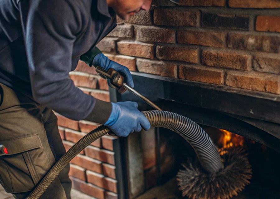 Rooftop chimney repair in Barre, MA
