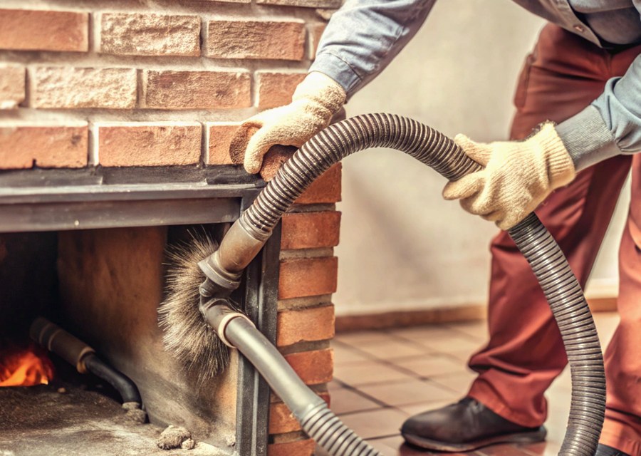 Rooftop chimney repair in Leicester, MA