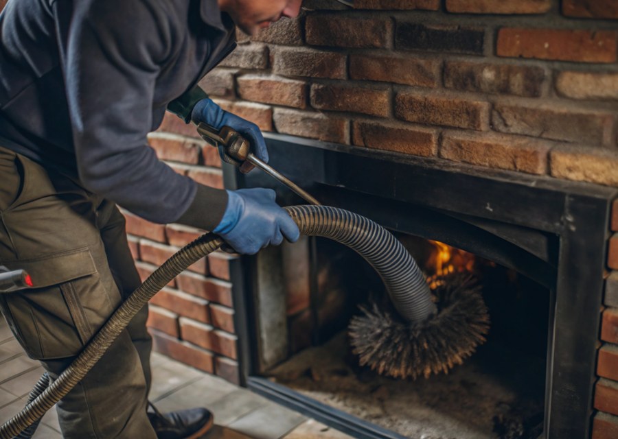 Rooftop chimney repair in Marion, TX