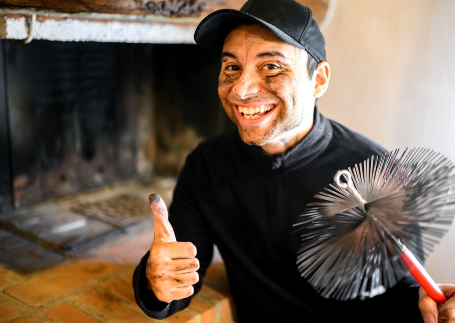 Rooftop chimney repair in Round Rock, TX