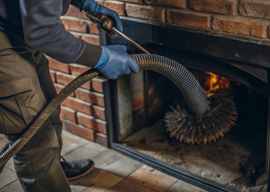 Fireplace and flue cleaning in Tioga, TX